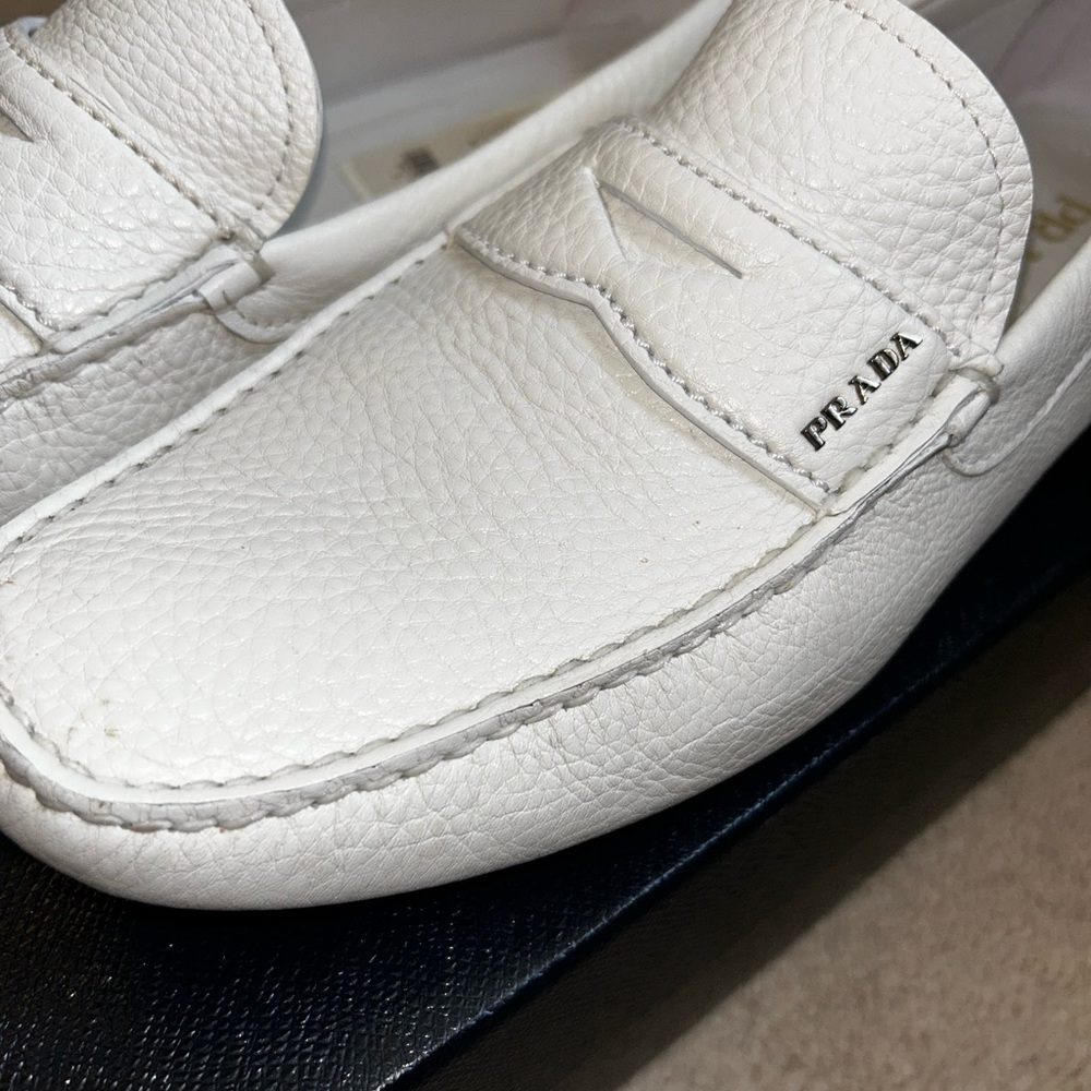 Prada Men's White Loafers